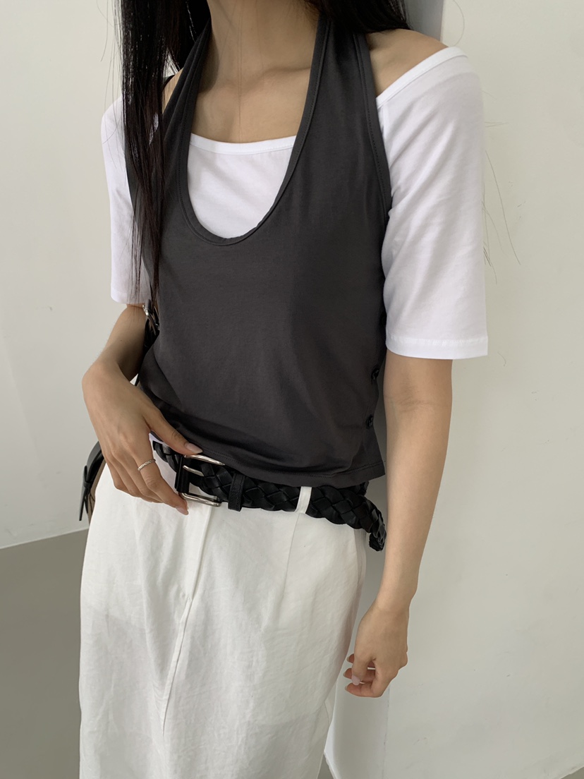 MURMUR韓國直郵實拍女裝新品職業休閑26夏季時尚人氣26春夏T恤MURMURT恤