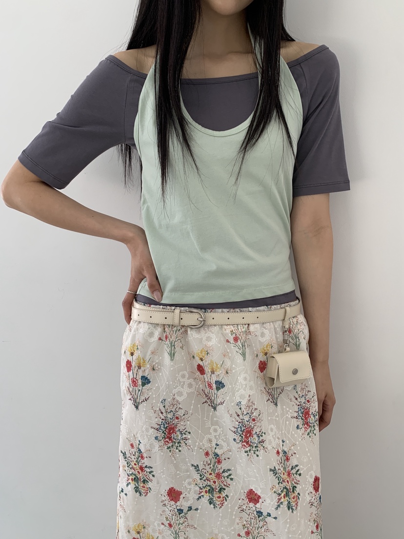 MURMUR韓國直郵實拍女裝新品職業休閑26夏季時尚人氣26春夏T恤MURMURT恤