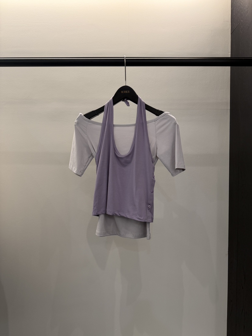 MURMUR韓國直郵實拍女裝新品職業休閑26夏季時尚人氣26春夏T恤MURMURT恤圖色3