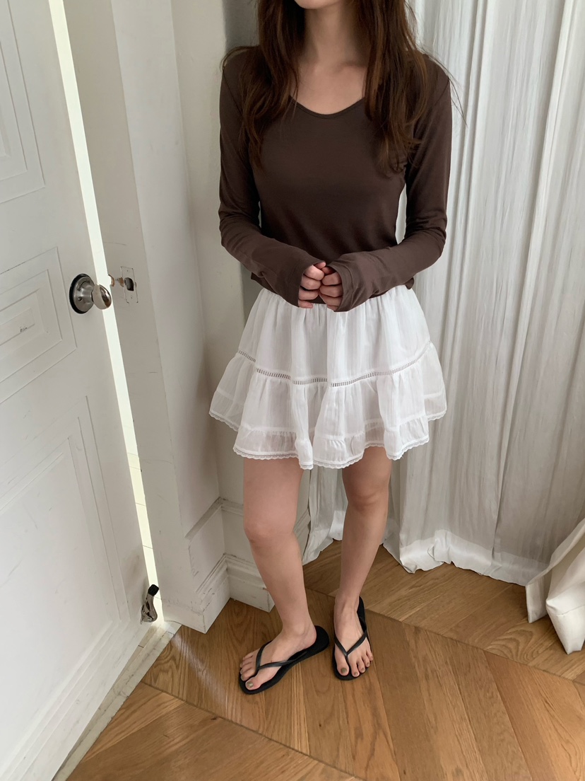 RIETTE韓國直郵實拍女士新款26夏季時尚休閑26春夏長袖T恤RIETTE長袖T恤