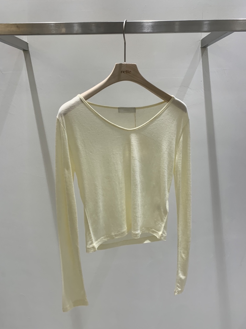RIETTE韓國直郵實拍女士新款26夏季時尚休閑26春夏長袖T恤RIETTE長袖T恤圖色2