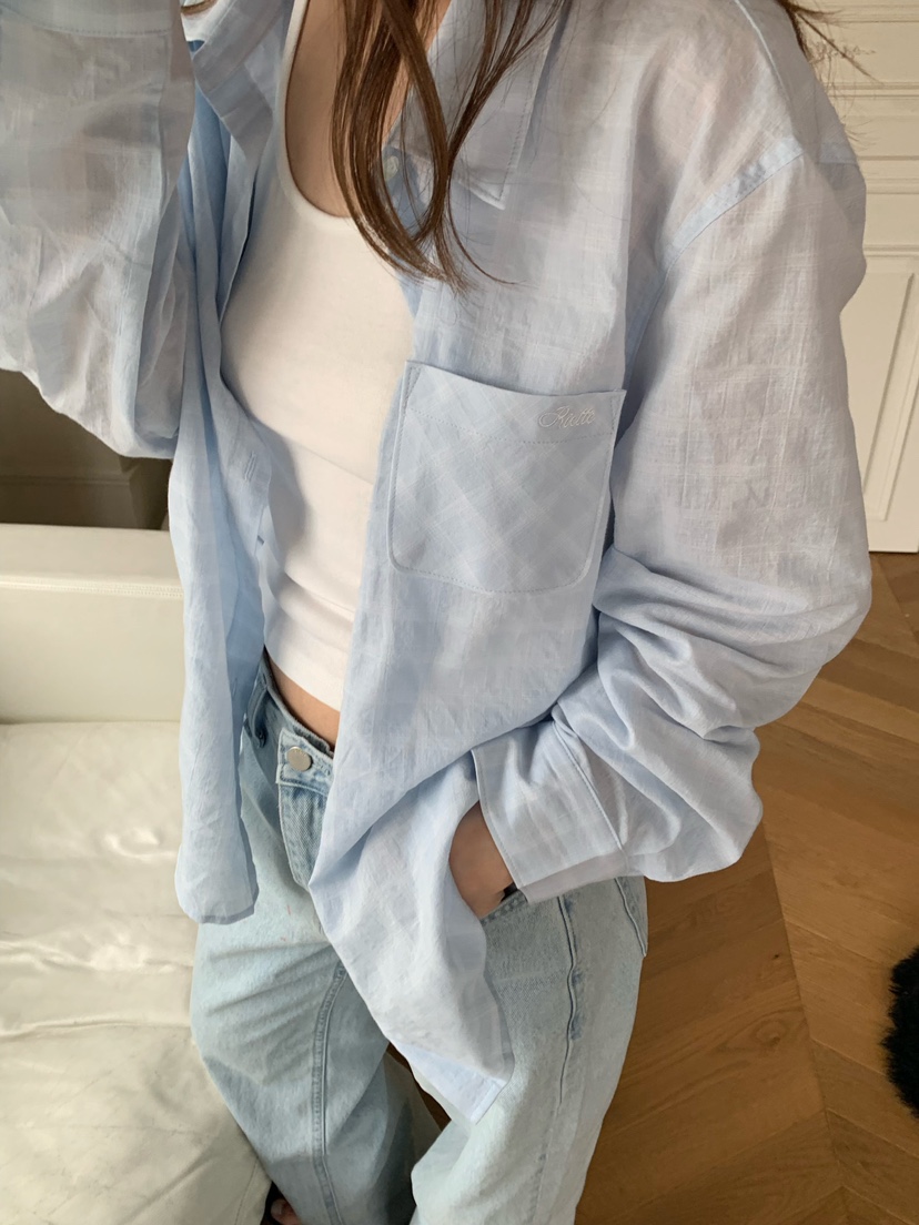 RIETTE韓國東大門代購女裝新款休閑26春夏人氣襯衫蕾絲衫RIETTE襯衫/蕾絲衫