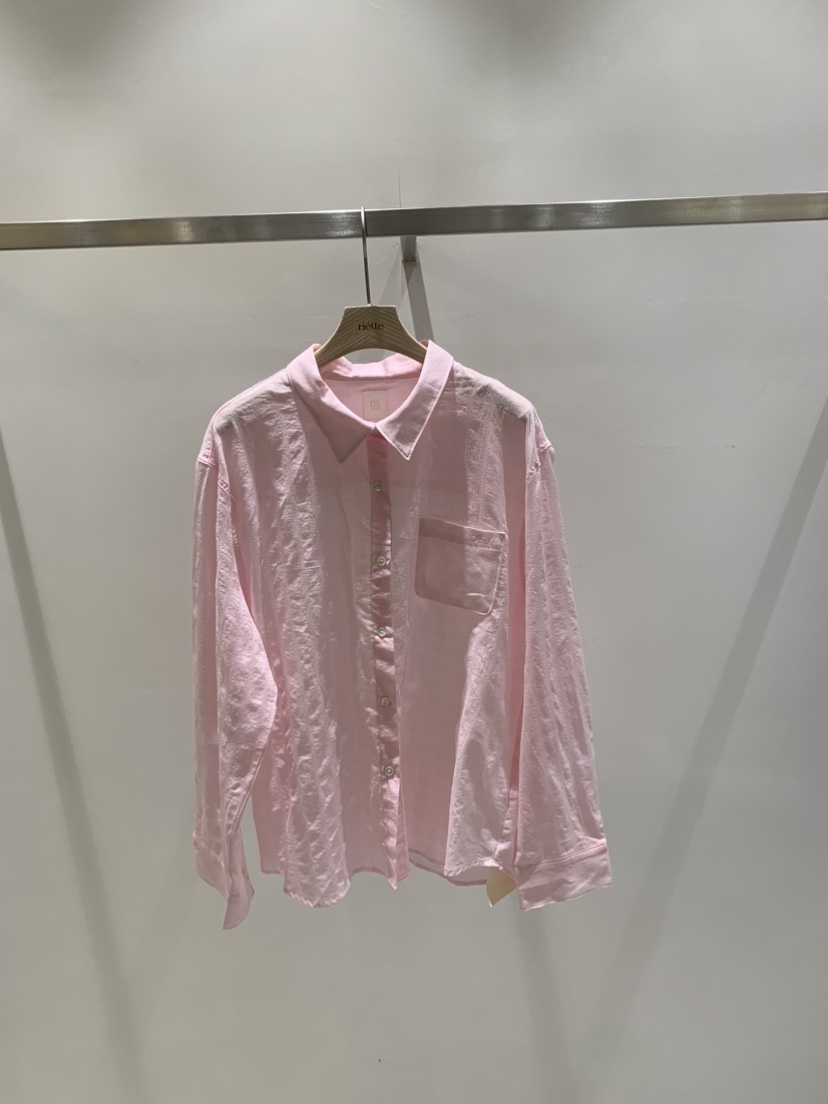 RIETTE韓國東大門代購女裝新款休閑26春夏人氣襯衫蕾絲衫RIETTE襯衫/蕾絲衫圖色1