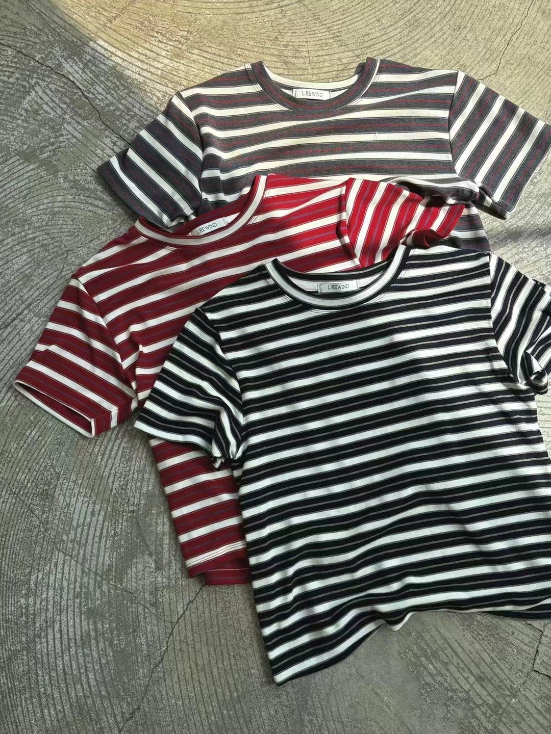 L.REWIND韓國直郵實拍女士新品推薦時尚休閑熱賣26春夏T恤L.REWINDT恤圖色1上一色