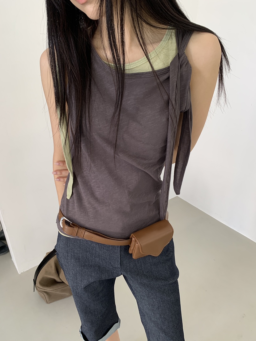 MURMUR東大門實拍韓國女裝新品26春夏推薦職業時尚吊帶背心MURMUR吊帶/背心