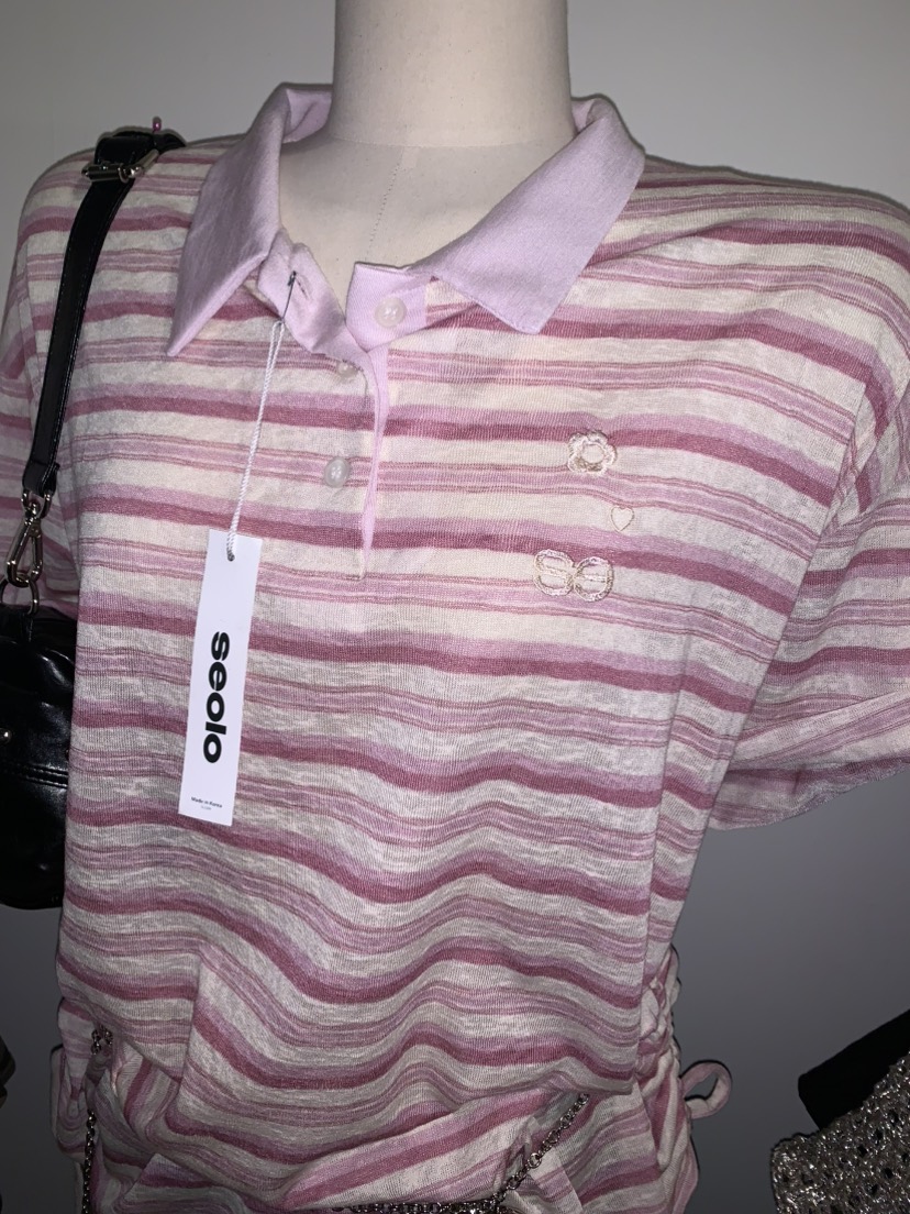 SEOLO東大門實拍韓國女士新品熱賣26春夏推薦職業26夏季T恤Seolo seoulT恤