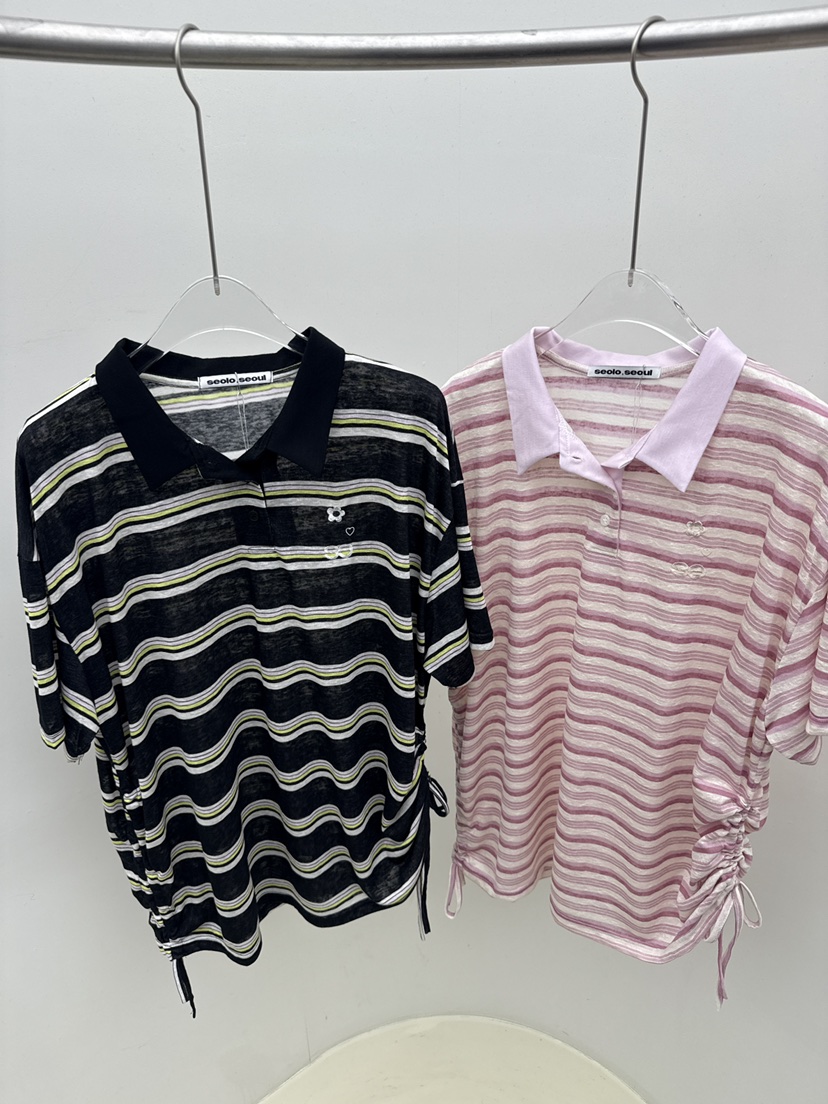 SEOLO東大門實拍韓國女士新品熱賣26春夏推薦職業26夏季T恤Seolo seoulT恤