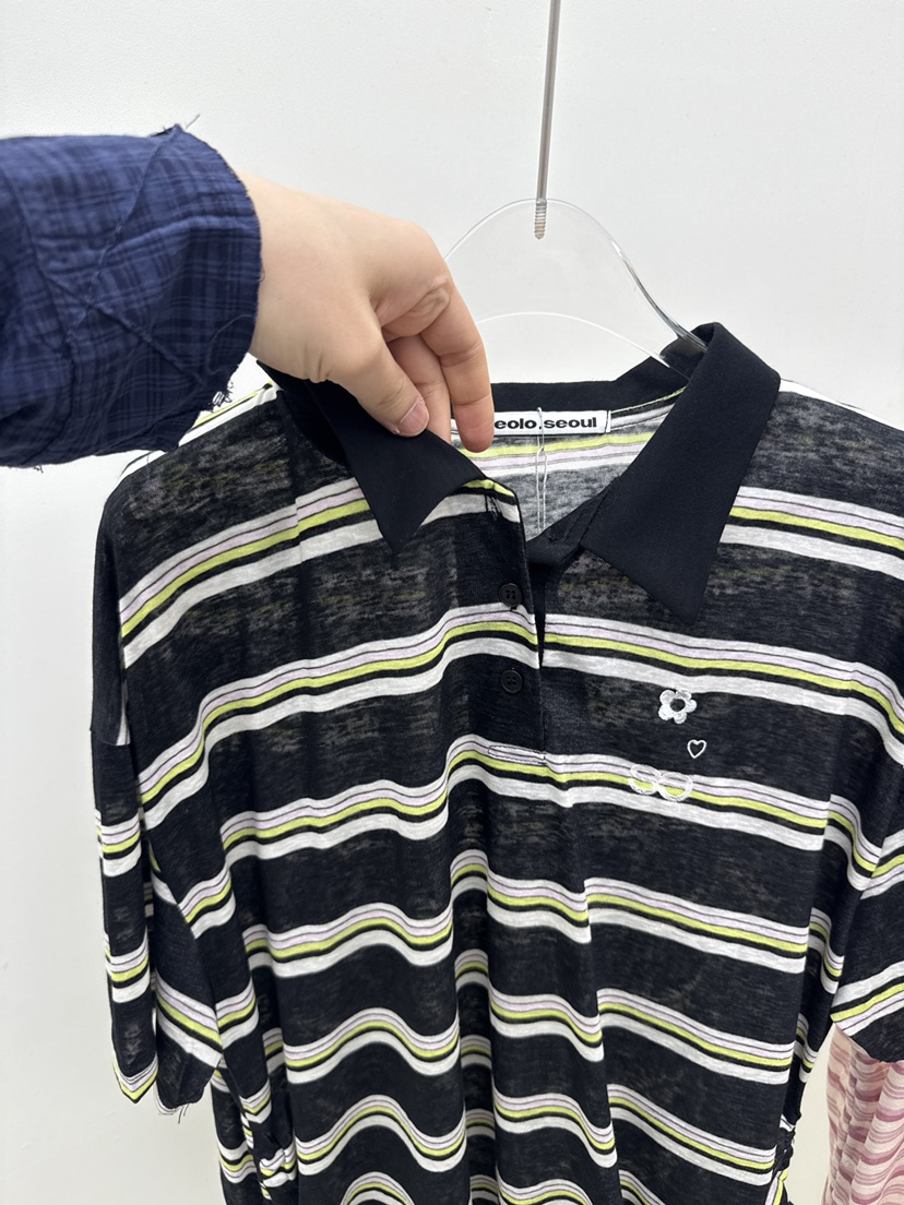 SEOLO東大門實拍韓國女士新品熱賣26春夏推薦職業26夏季T恤Seolo seoulT恤