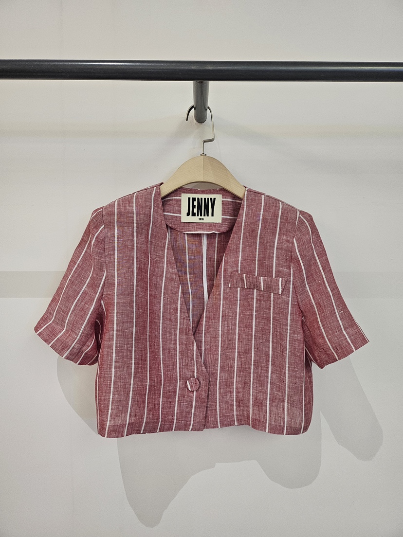 JENNY 1976東大門實拍韓國女裝新品26夏季26春夏夾克亞麻JENNY 1976夾克圖色1