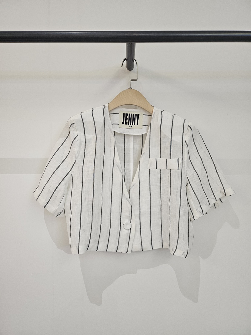 JENNY 1976東大門實拍韓國女裝新品26夏季26春夏夾克亞麻JENNY 1976夾克圖色2