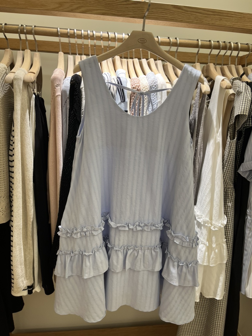 TIZZI韓國直郵實拍女士新品26夏季人氣休閑職業推薦連衣裙TIZZI連衣裙圖色1