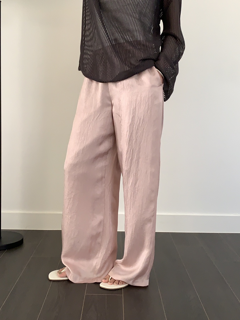 ATHEA韓國東大門直郵女士新款推薦職業熱賣26夏季休閑褲緞ATHEA休閑褲