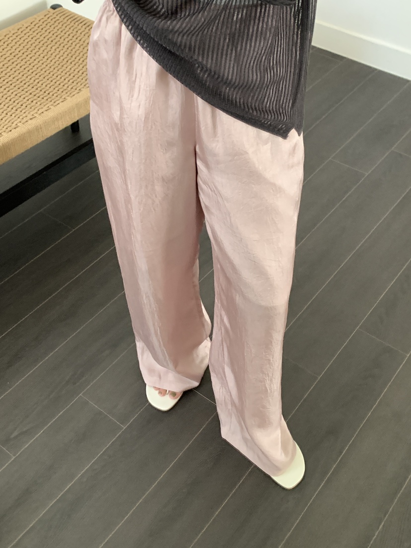 ATHEA韓國東大門直郵女士新款推薦職業熱賣26夏季休閑褲緞ATHEA休閑褲