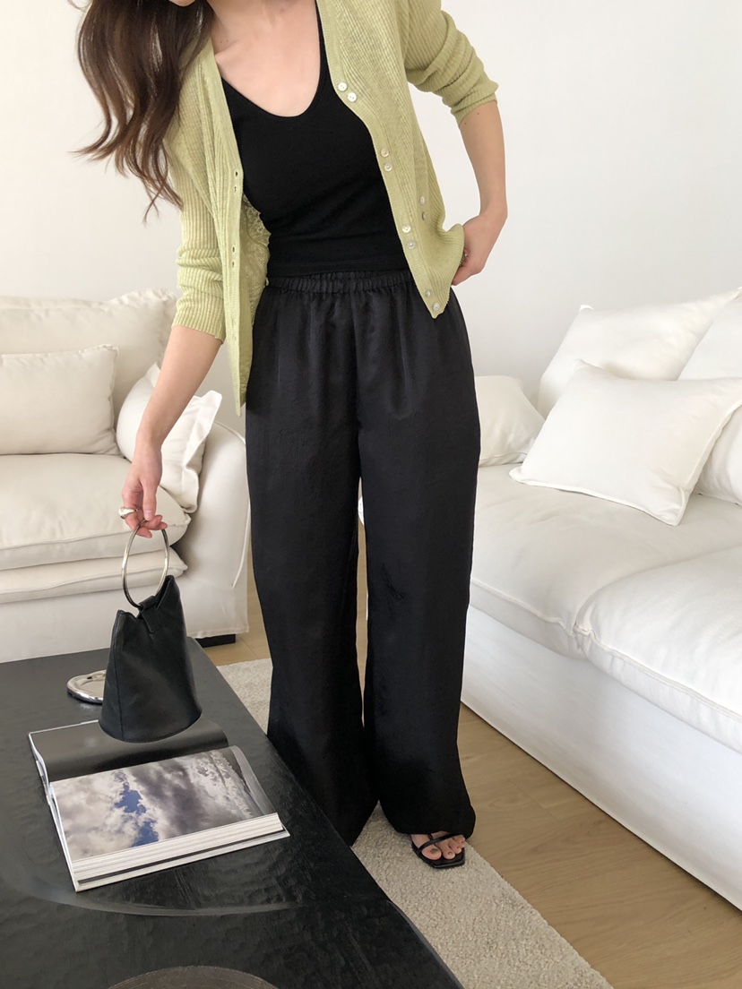 ATHEA韓國東大門直郵女士新款推薦職業熱賣26夏季休閑褲緞ATHEA休閑褲