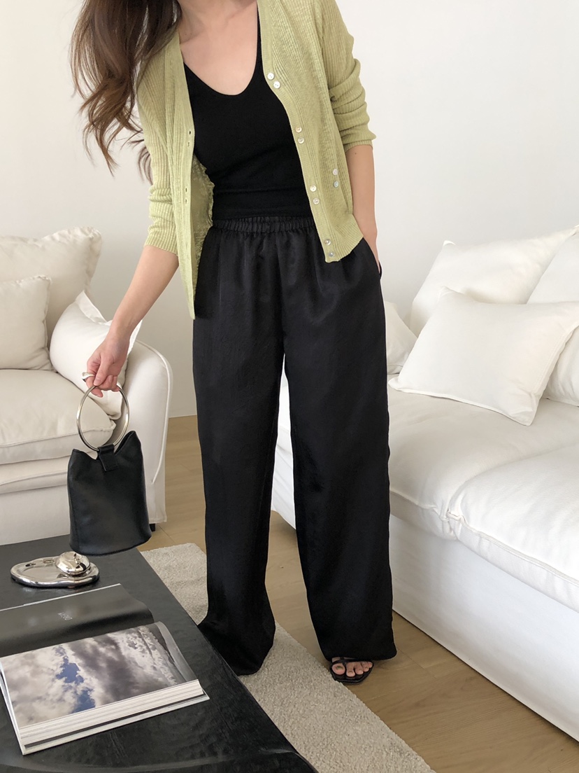 ATHEA韓國東大門直郵女士新款推薦職業熱賣26夏季休閑褲緞ATHEA休閑褲