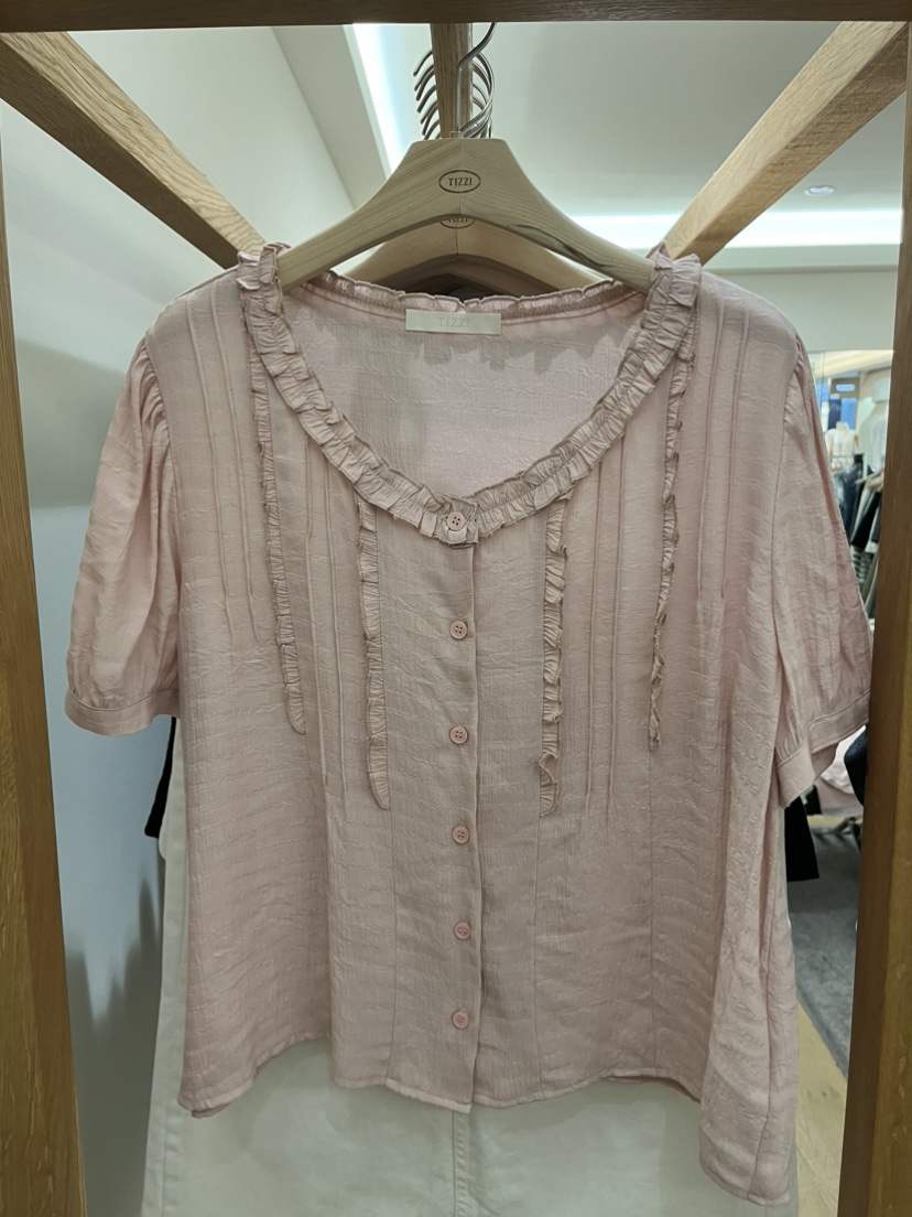 TIZZI東大門實拍韓國女裝新品休閑26夏季熱賣26春夏襯衫蕾絲衫TIZZI襯衫/蕾絲衫圖色3