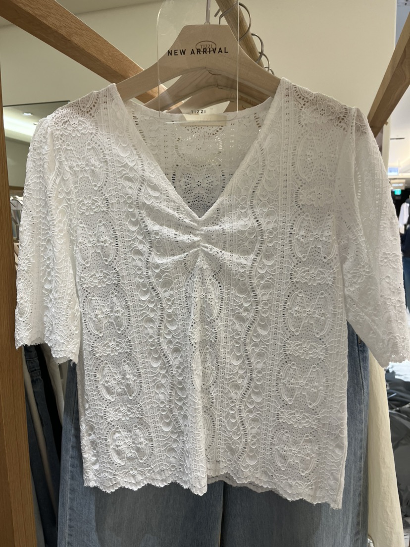 TIZZI韓國直郵女士新品熱賣時尚休閑職業26夏季推薦26春夏T恤TIZZIT恤圖色2