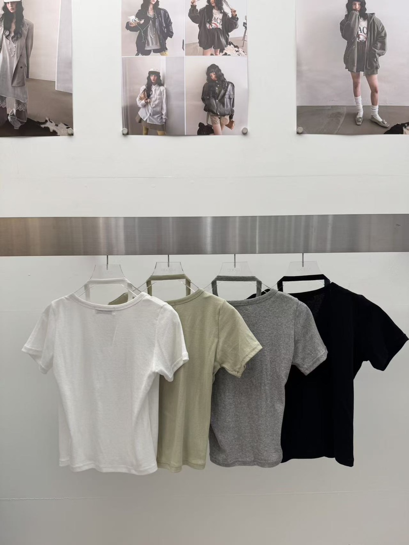 AMOOD韓國直郵實拍女士新款時尚推薦休閑職業熱賣T恤開衫AMOODT恤