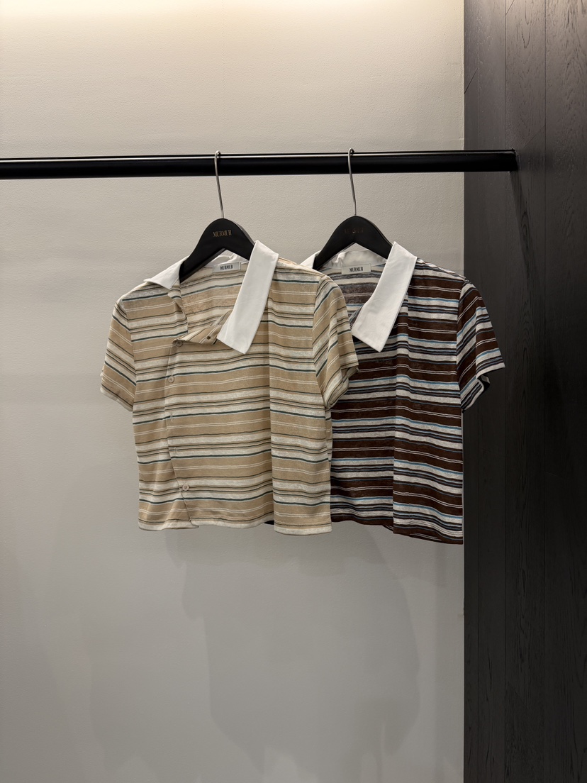 MURMUR韓國直郵女裝新款職業人氣26夏季熱賣26春夏T恤不對稱MURMURT恤