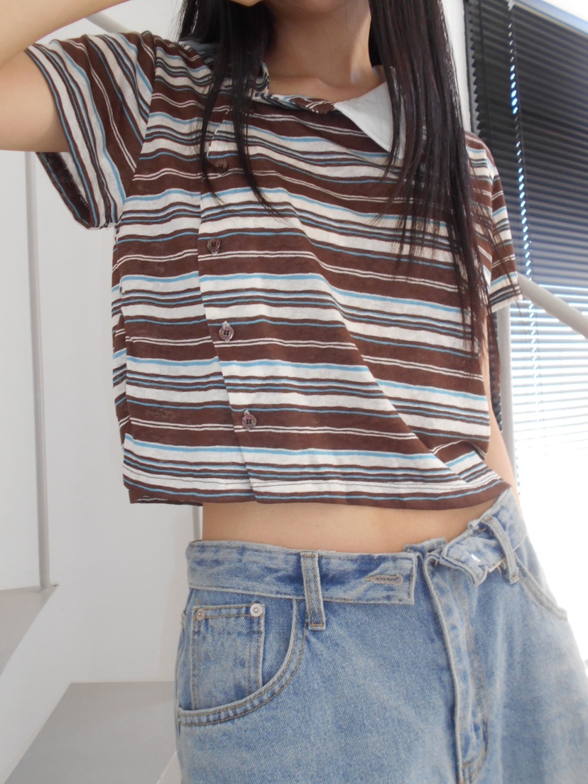 MURMUR韓國直郵女裝新款職業人氣26夏季熱賣26春夏T恤不對稱MURMURT恤