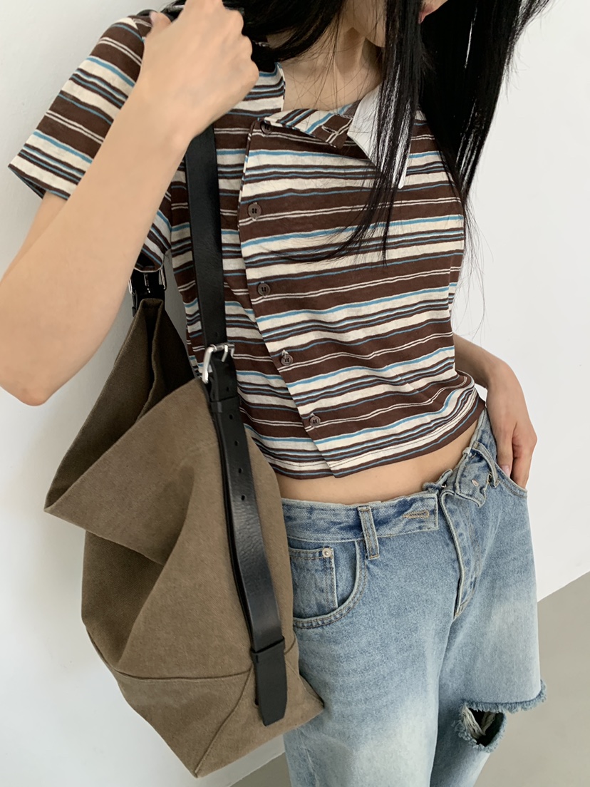 MURMUR韓國直郵女裝新款職業人氣26夏季熱賣26春夏T恤不對稱MURMURT恤