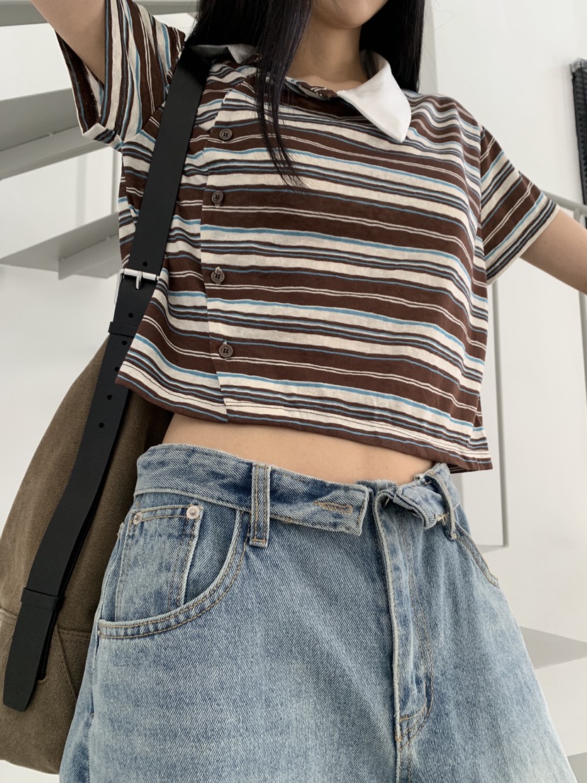 MURMUR韓國直郵女裝新款職業人氣26夏季熱賣26春夏T恤不對稱MURMURT恤