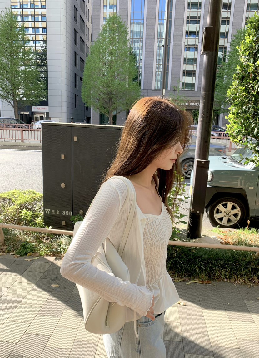 RIETTE韓國代購女裝新款熱賣時尚26春夏休閑26夏季長袖T恤RIETTE長袖T恤