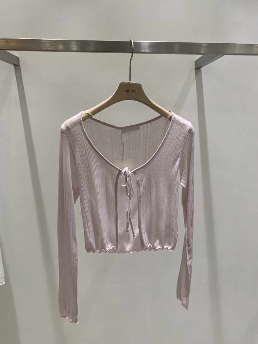 RIETTE韓國代購女裝新款熱賣時尚26春夏休閑26夏季長袖T恤RIETTE長袖T恤圖色2