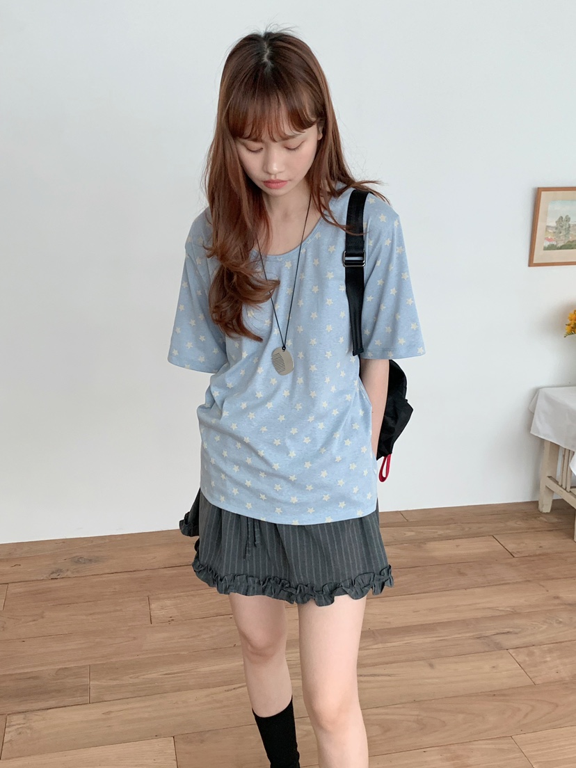 BEFORE SUNRISE韓國東大門代購女裝新款26夏季26春夏T恤BEFORE SUNRISET恤