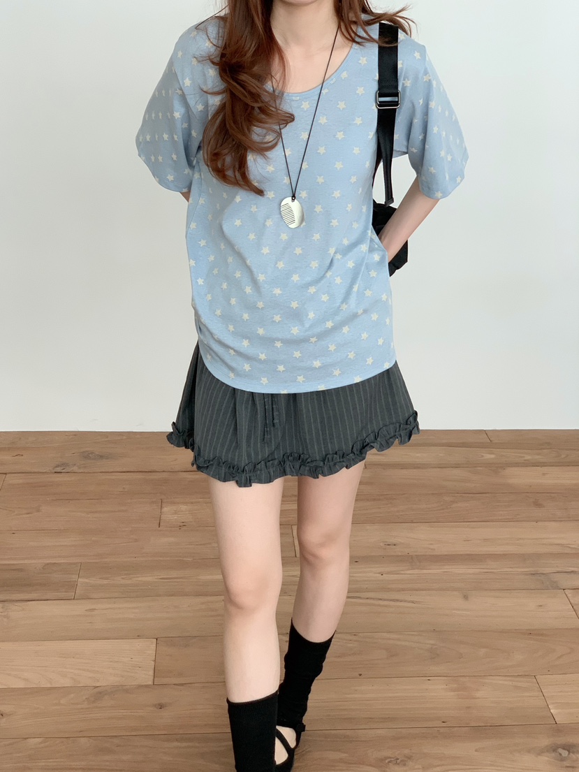 BEFORE SUNRISE韓國東大門代購女裝新款26夏季26春夏T恤BEFORE SUNRISET恤