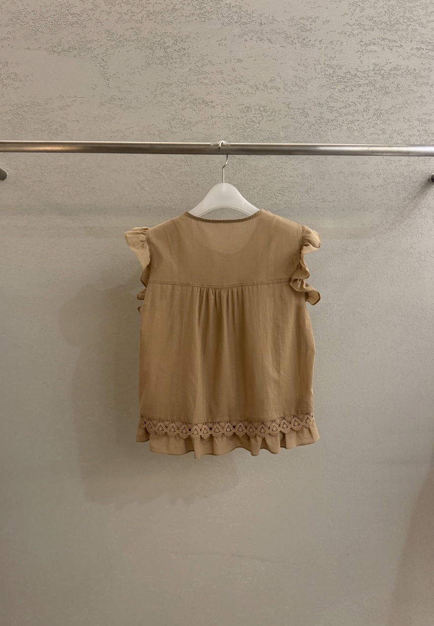 PLAYBUTTON-P韓國東大門代購女裝新品職業26夏季襯衫蕾絲衫PLAYBUTTON襯衫/蕾絲衫