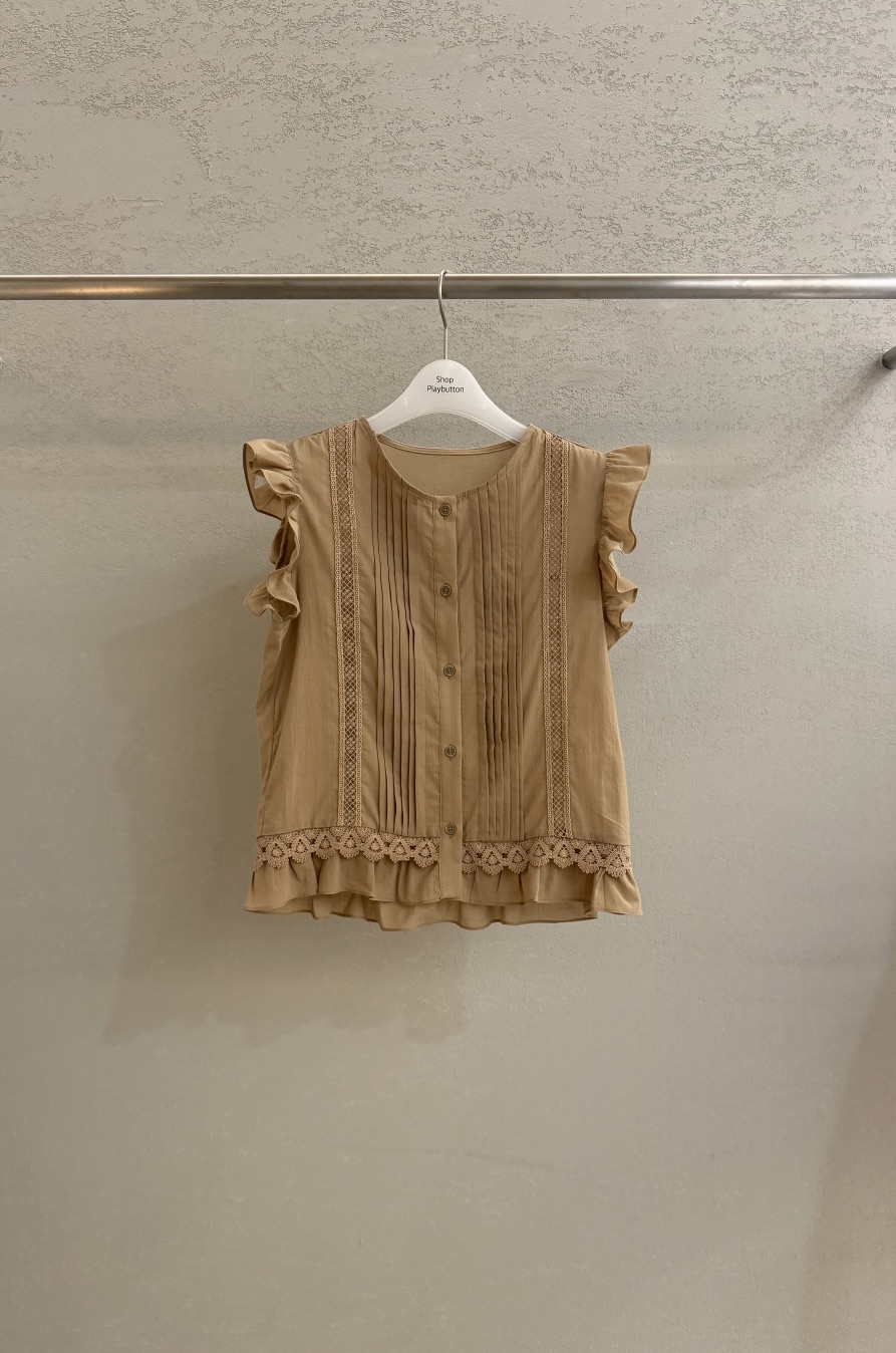 PLAYBUTTON-P韓國東大門代購女裝新品職業26夏季襯衫蕾絲衫PLAYBUTTON襯衫/蕾絲衫圖色2