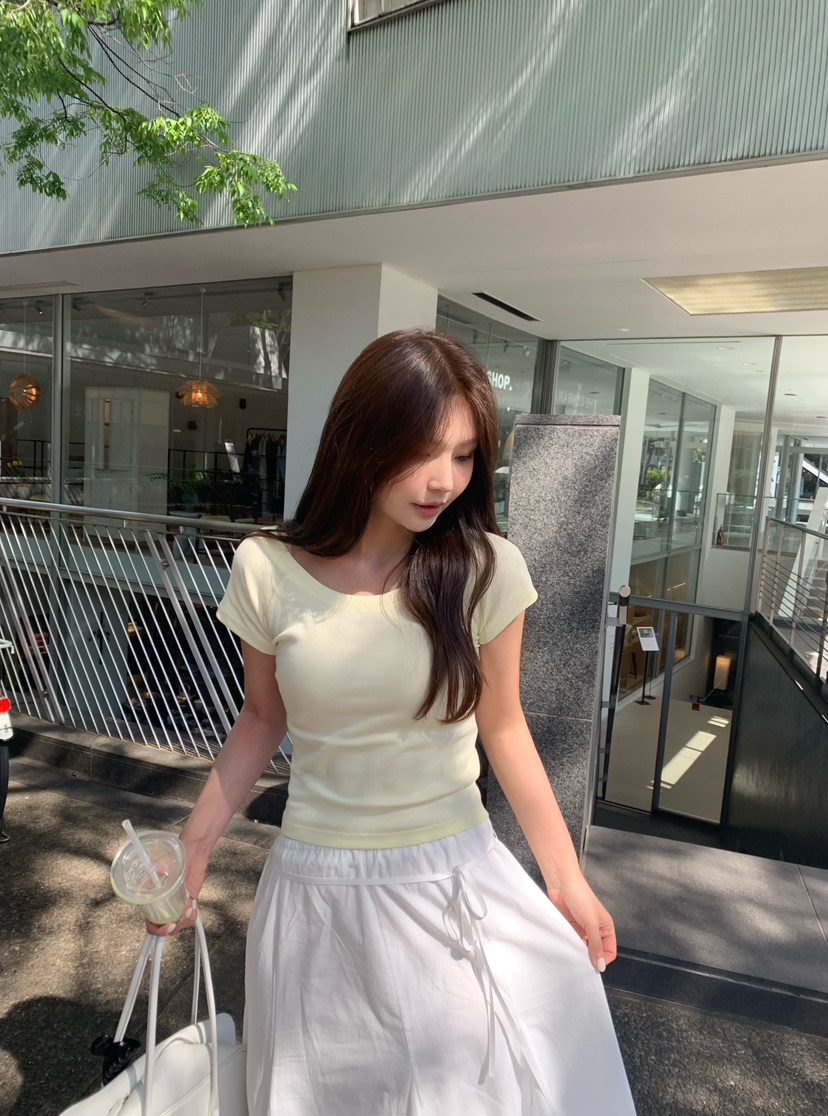 RIETTE韓國直郵實拍女裝新品26夏季職業休閑26春夏時尚T恤RIETTET恤