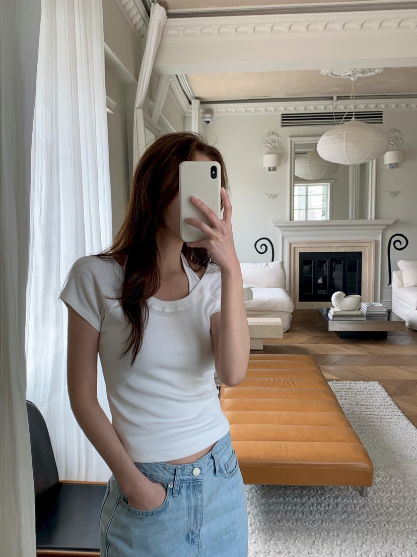 RIETTE韓國直郵實拍女裝新品26夏季職業休閑26春夏時尚T恤RIETTET恤