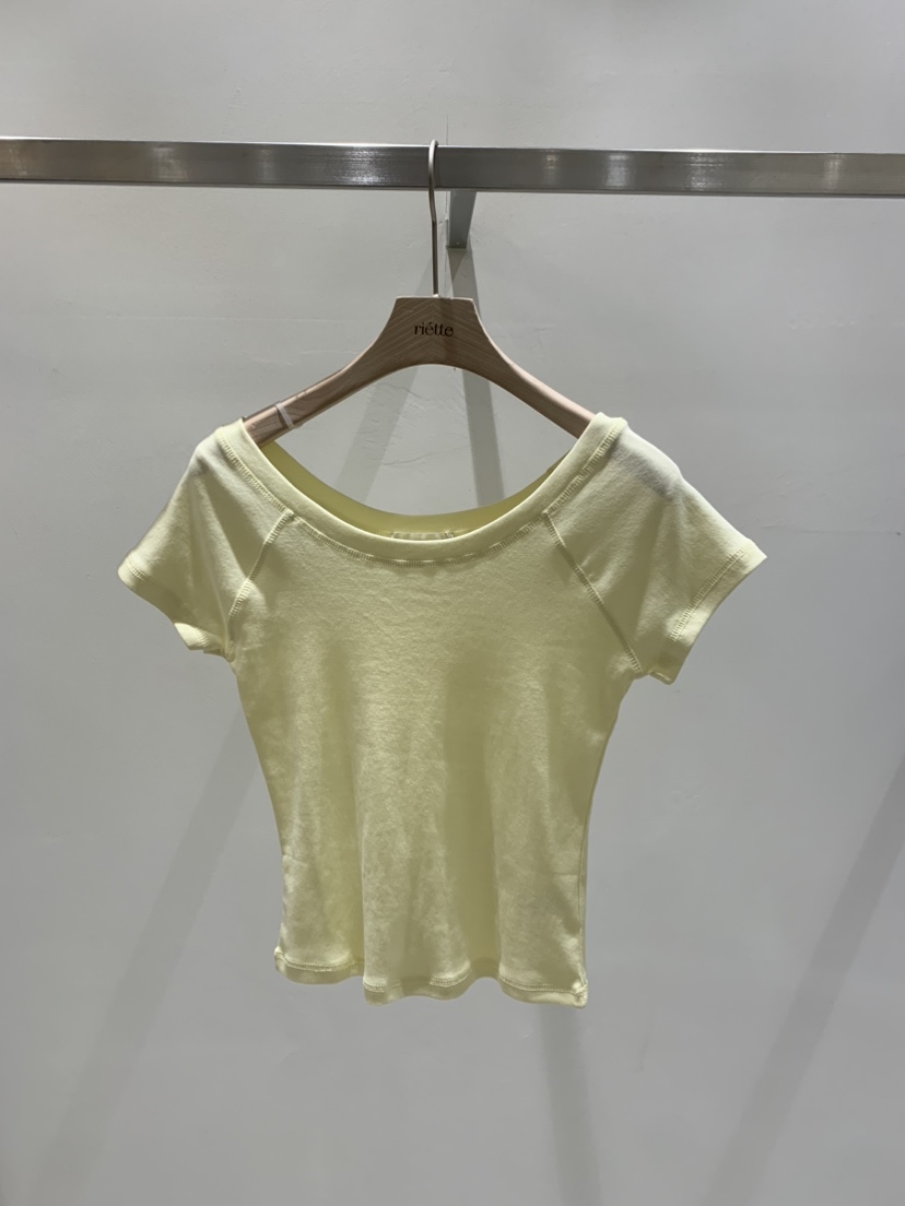 RIETTE韓國直郵實拍女裝新品26夏季職業休閑26春夏時尚T恤RIETTET恤圖色2