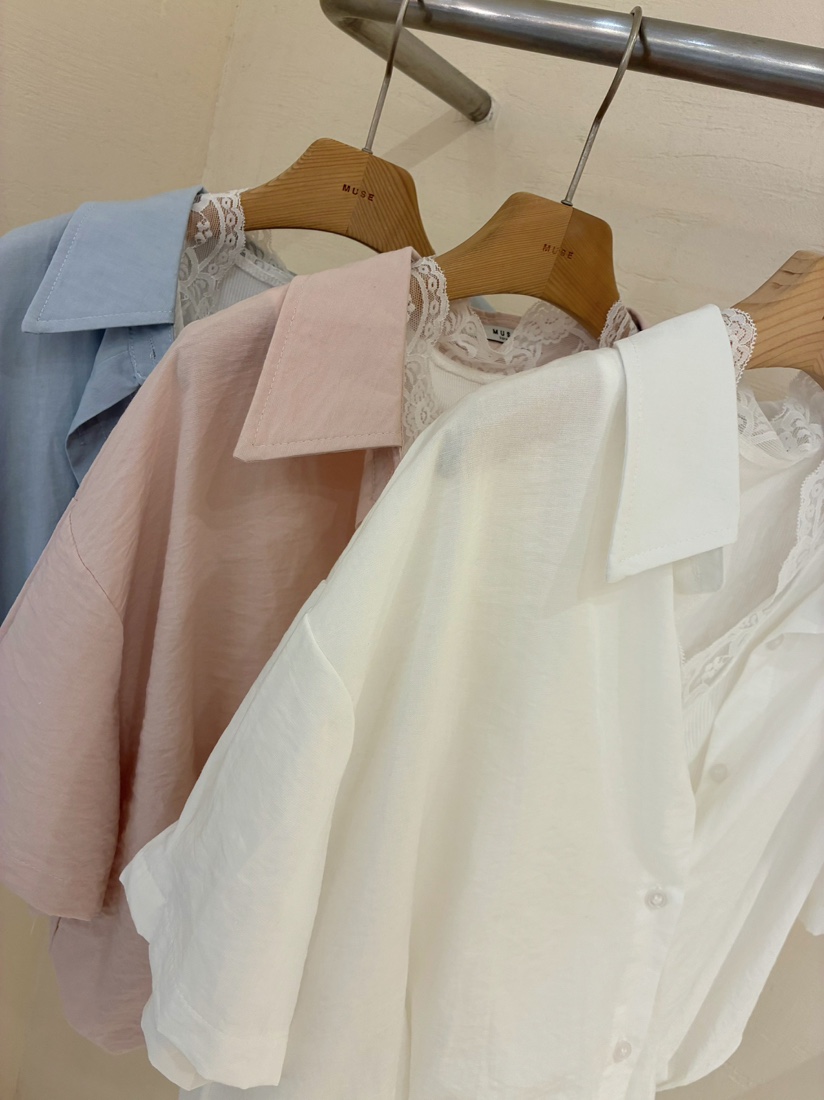 MUSE-P韓國直郵女士新品職業26春夏推薦熱賣人氣襯衫蕾絲衫MUSE-P襯衫/蕾絲衫