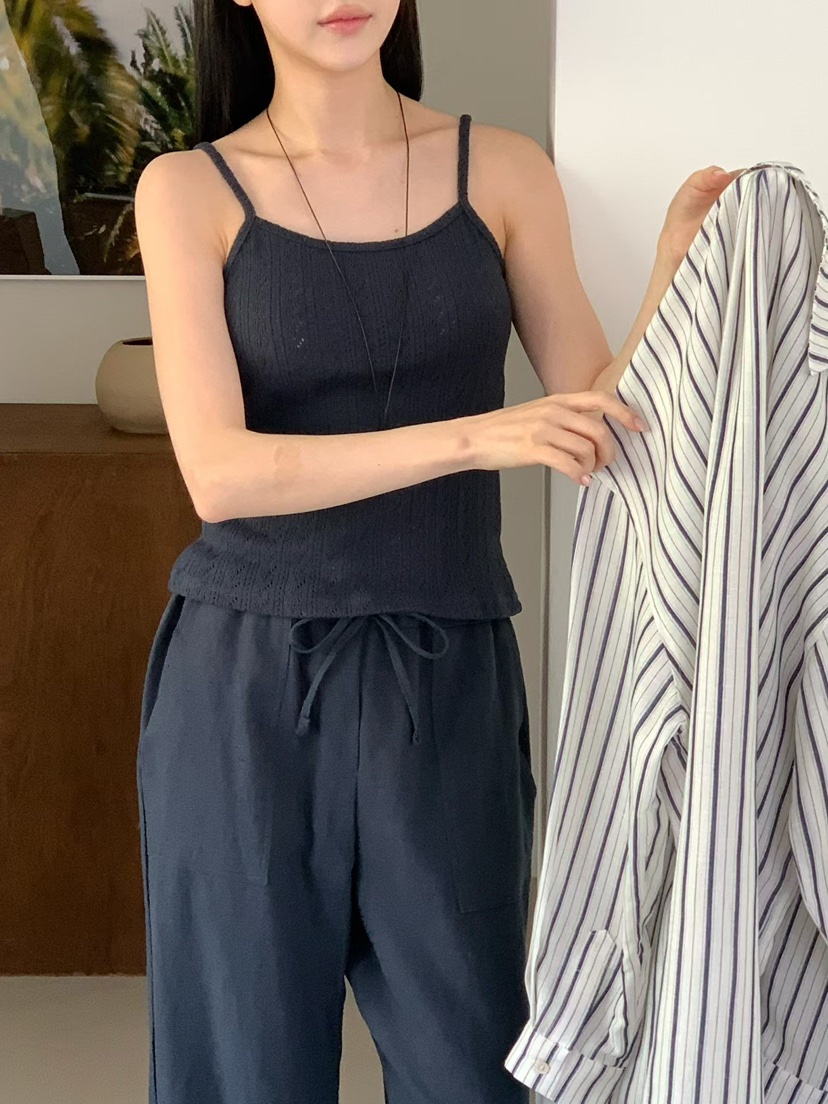 BINUS韓國代購女士新款休閑職業26夏季熱賣26春夏吊帶背心BINUS吊帶/背心圖色2