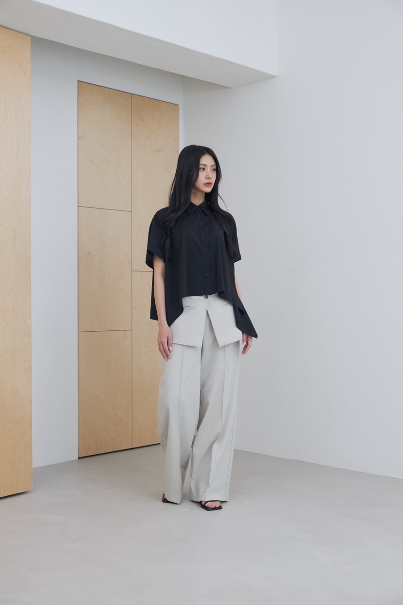 LE-PPL韓國直郵實拍女裝新品人氣推薦職業休閑襯衫蕾絲衫LE-PPL襯衫/蕾絲衫