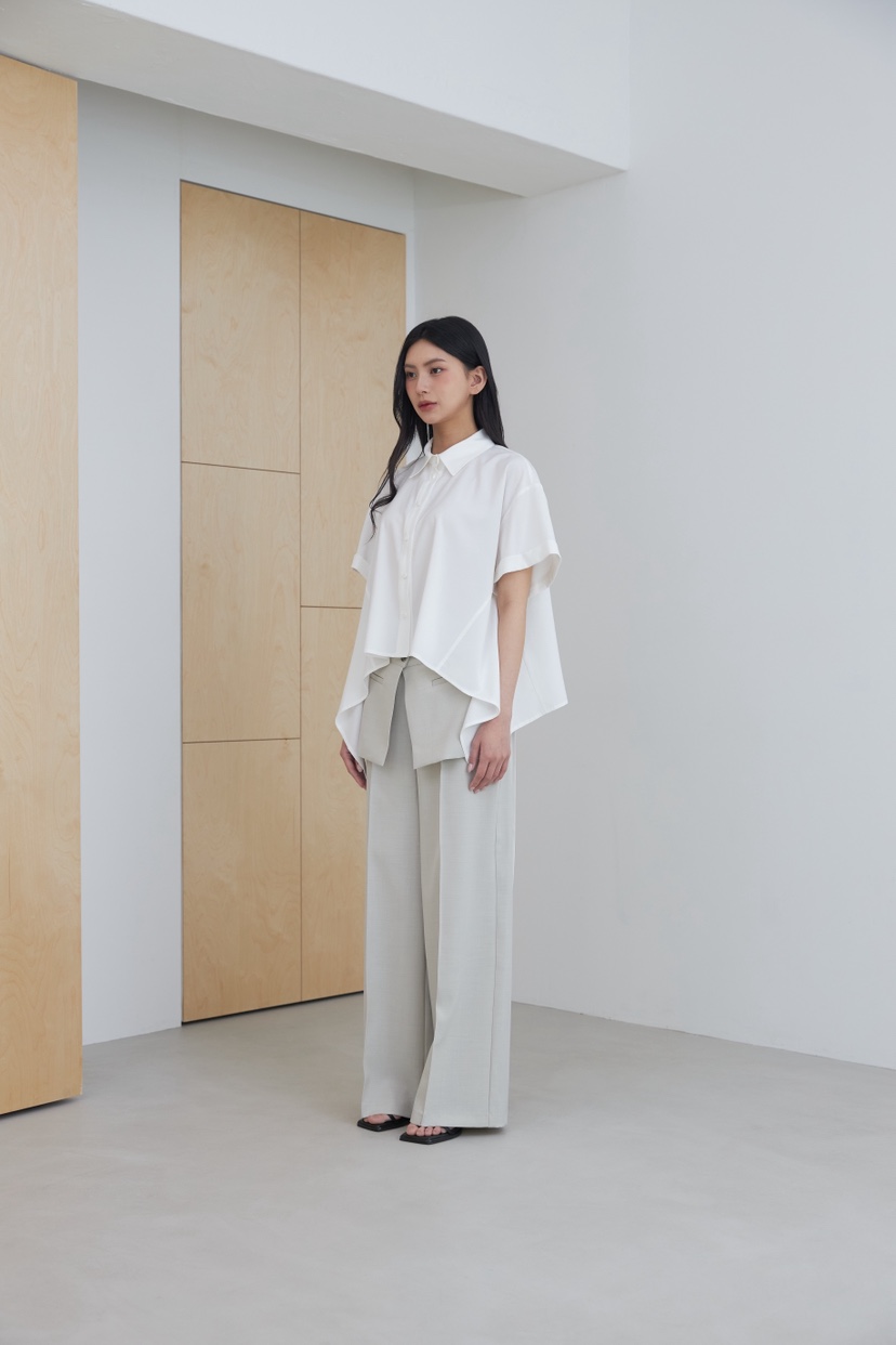 LE-PPL韓國直郵實拍女裝新品人氣推薦職業休閑襯衫蕾絲衫LE-PPL襯衫/蕾絲衫