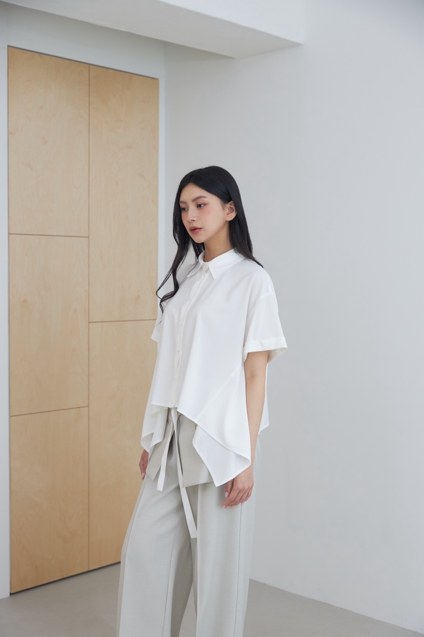 LE-PPL韓國直郵實拍女裝新品人氣推薦職業休閑襯衫蕾絲衫LE-PPL襯衫/蕾絲衫