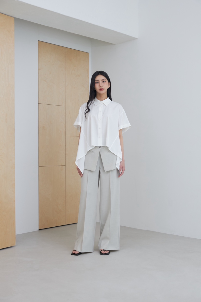 LE-PPL韓國直郵實拍女裝新品人氣推薦職業休閑襯衫蕾絲衫LE-PPL襯衫/蕾絲衫