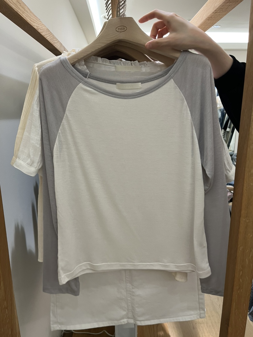 TIZZI韓國代購女裝新款26夏季熱賣推薦26春夏職業長袖T恤TIZZI長袖T恤圖色3