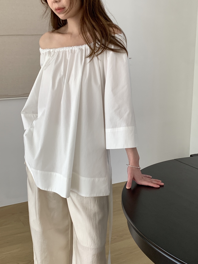 ATHEA東大門實拍韓國女裝新款26春夏休閑襯衫蕾絲衫含腰繩ATHEA襯衫/蕾絲衫