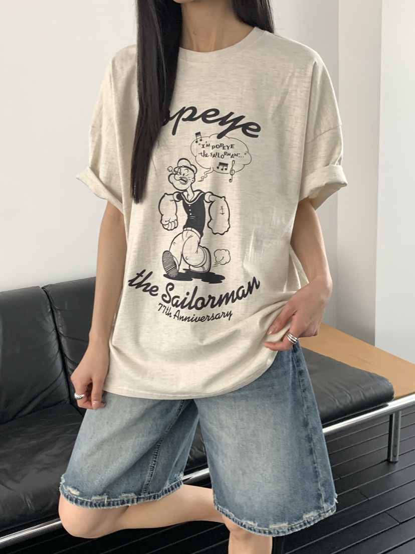 MUSE-P韓國直郵女裝新品推薦26春夏熱賣人氣26夏季時尚T恤MUSE-PT恤