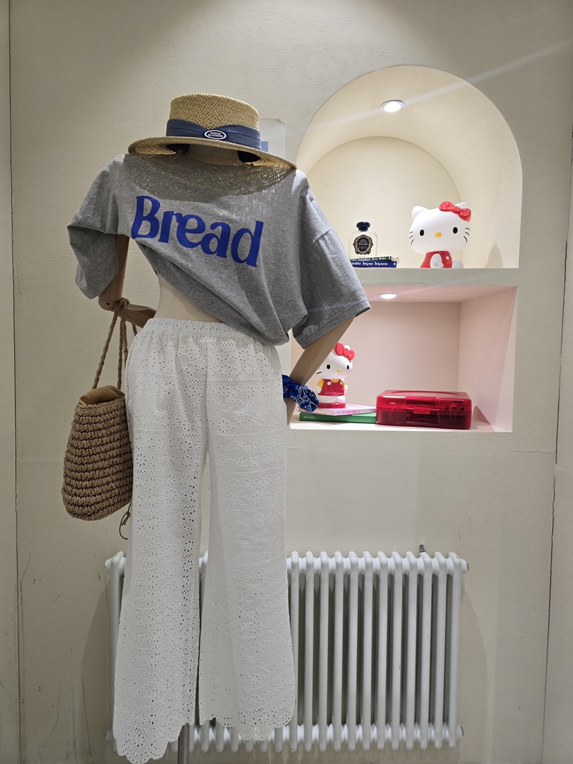 LIKEVAM韓國東大門代購女士新款推薦時尚26夏季休閑褲奶油色LIKEVAM休閑褲