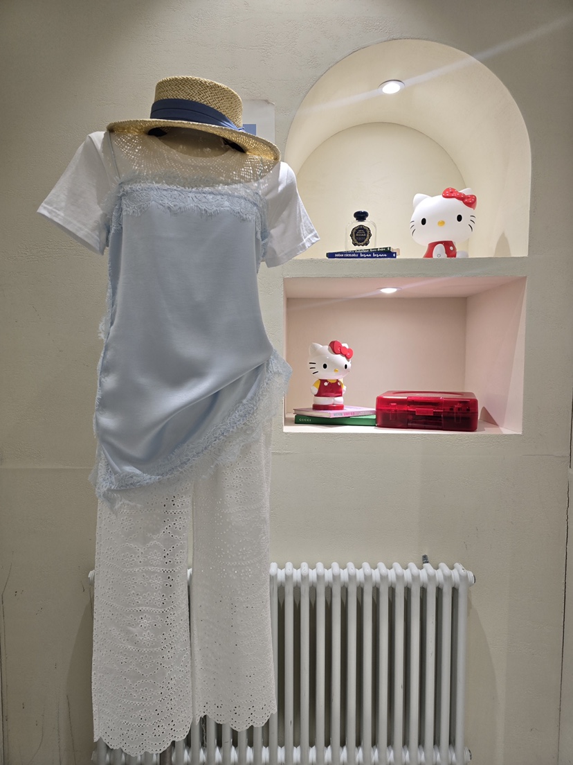 LIKEVAM韓國東大門代購女士新款推薦時尚26夏季休閑褲奶油色LIKEVAM休閑褲