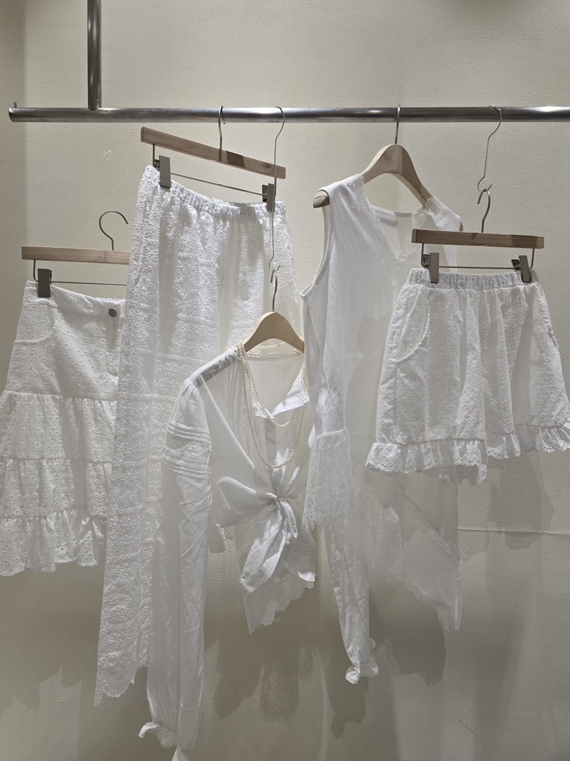 LIKEVAM韓國東大門代購女士新款推薦時尚26夏季休閑褲奶油色LIKEVAM休閑褲