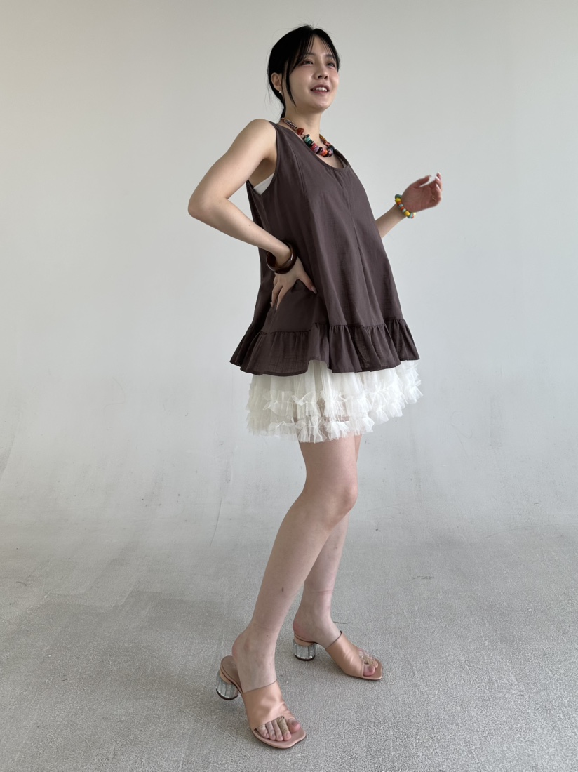 JENNY 1976韓國直郵女裝新品26夏季職業人氣吊帶背心亞麻JENNY 1976吊帶/背心