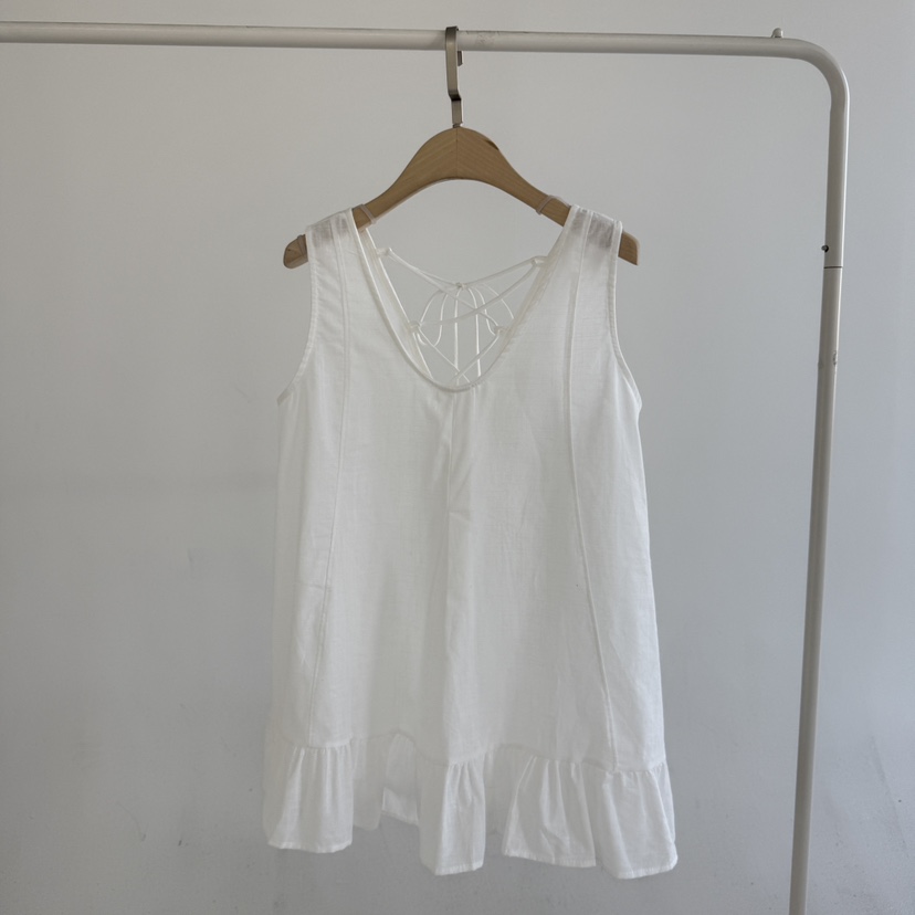 JENNY 1976韓國直郵女裝新品26夏季職業人氣吊帶背心亞麻JENNY 1976吊帶/背心圖色1