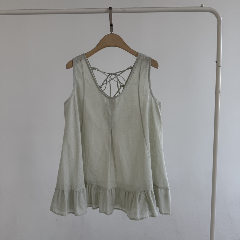 JENNY 1976韓國直郵女裝新品26夏季職業人氣吊帶背心亞麻JENNY 1976吊帶/背心圖色2